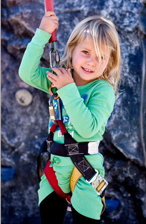 girl rock climber